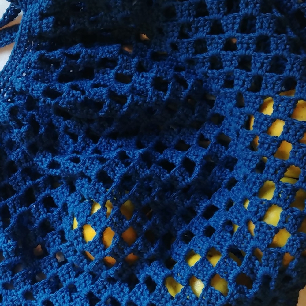 Handmade Crochet Market Bag - Picture 3 of 3